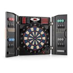 Masterdarter, дървен външен вид, електрическа игра за дартс, автомат за стрели, меки остриета, врати - Image 2