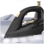 Парна ютия Black&Decker BXSS2400E, 2400W, Резервоар за вода 2 л, Регулируема пара 45 гр/мин, Парна струя 130 гр/мин, Infinity System, Черен/Златист - Image 2