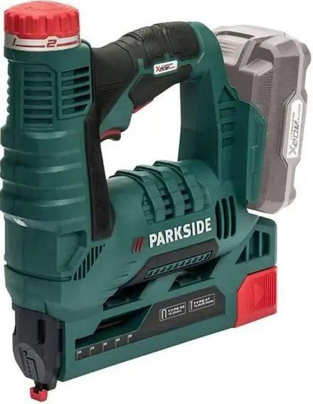Акумулаторна машина за телбод без батерия и зарядно Parkside