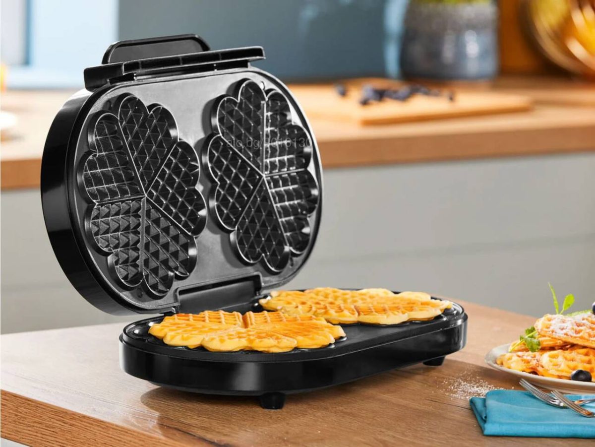 Гофретник SilverCrest SDW 1200 C1 1000W двоен гофретник - Image 1