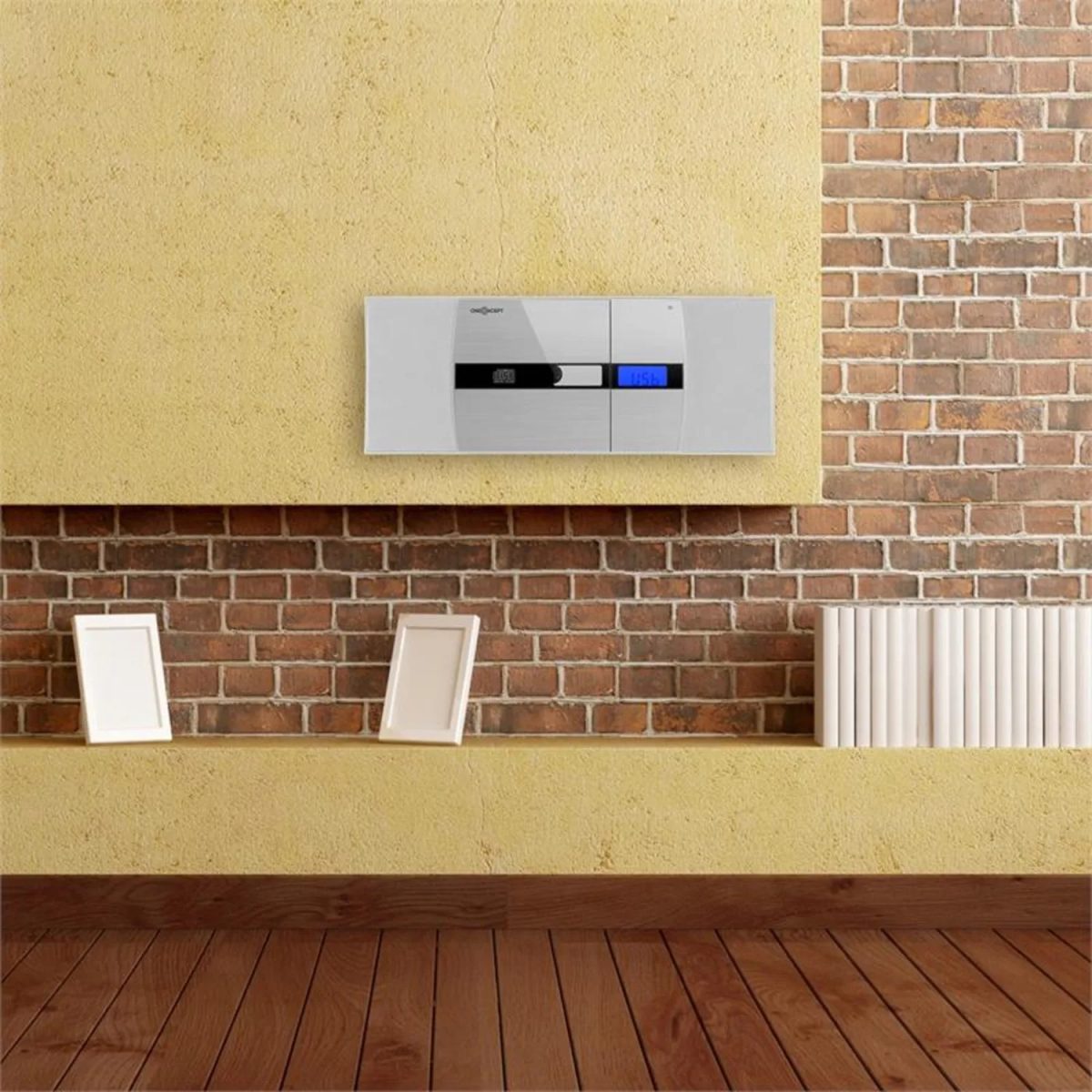 One Concept, Auna V-15-BT,сребристо-бял, стерео система, Bluetooth, CD, USB, MP3, FM, AUX - Image 2