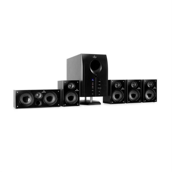 AREAL 525 BK 5.1 активна съраунд озвучителна система 95W RMS Auna