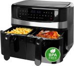 Фритюрник с горещ въздух Emerio Double AF-126672, 12 програми, 2400w