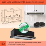 Vilhelmine 60 Retro, абсорбатор с плосък екран Klarstein - Image 5