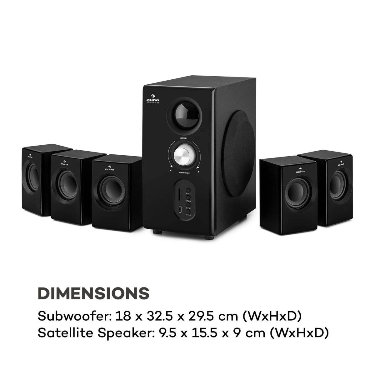 OneConcept 520 5.1 система тонколони - Image 4