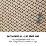 Инфрачервена печка 1300W съхранение на топлината мрамор алуминий Klarstein - Image 5