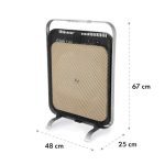 Инфрачервена печка 1300W съхранение на топлината мрамор алуминий Klarstein - Image 8