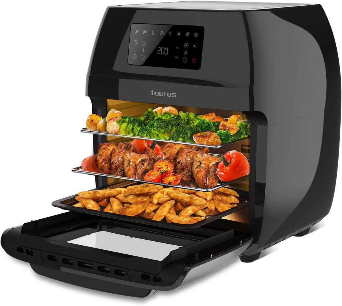 Фритюрник с горещ въздух 1700W, 12L, програмируем 24 часа, до 200° - Image 3