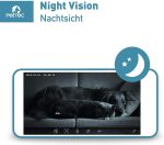 PetTec Cam 360° камера за наблюдение, камера за животни, камера за домашни любимци с приложение, FULL HD - Image 5