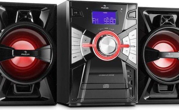 СТЕРЕО ПЛЕЪР LED CD USB MP3 AUX FM AUNA TOWER