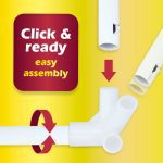 Шатра с 6 странични стени 3 х 6 метра бяла - Image 4