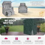 Плажен стол tectake® Baltic Sea, 2-местен, с табуретки за крака - Image 6