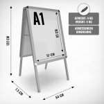 Двустранно рекламно табло, плакатно табло 64 x 122 x 7,5 см - Image 7