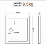 Aquamarin® душ корито - нисък профил, акрил - Image 7