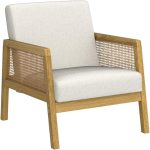 Стол Yaheetech Accent с дървени крака - Image 2