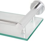 Aquamarin® Стъклен рафт за баня - Комплект от 1 бр - Image 4