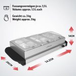 Нагревателна плоча Jago WMTR01-3x1.5L - Image 3