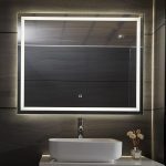 Aquamarin® LED огледало за баня - 90 x 60 cm, A++