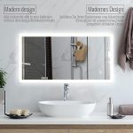 Aquamarin® LED огледало за баня - 120 x 60 см