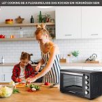 Мини фурна Jago® с конвекция, шиш за грил, 60 л, 2000 W, - Image 4