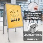 Двустранно рекламно табло, плакатно табло 64 x 122 x 7,5 см - Image 5