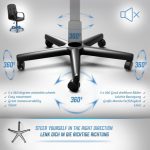 Miadomodo - Офис стол с подлакътници - Image 5