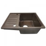 Aquamarin Гранитна кухненска мивка с комплект за оттичане - Image 5