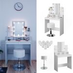 ТОАЛЕТКА "Ania" Бяла с табуретка Vicco - Image 4