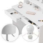 ТОАЛЕТКА "Ania" Бяла с табуретка Vicco - Image 2