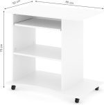 Бюро Vicco Harm 80 x 50 cm Бяло - Image 6