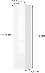 Висок шкаф за баня Vicco Izan HGL - Image 5