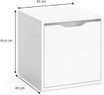 Пейка за обувки Vicco Ruben, бяла, 40 x 40 см - Image 5