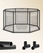 Кошара за кучета Feandrea Oxford Fabric, осмоъгълна ограда - Image 2