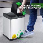 Кош за отпадъци с педал Jago® – 16L - Image 6