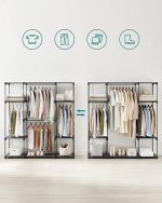 SONGMICS Отворена гардеробна, закачалка за дрехи - Image 4