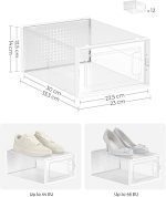 SONGMICS кутии за обувки комплект от 12 органайзера - Image 3