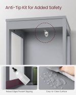 VASAGLE Шкаф за баня, 2 чекмеджета, 3 отворени отделения - Image 4