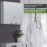 Шкаф за лекарства Jago® - с ключалка, двойна врата - Image 5