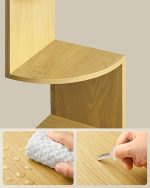 VASAGLE Ъглов стенен рафт 5 нива, естествен дъб - Image 6