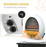 Електрическа камина Homcom с ефект пламък - Image 4