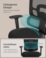 SONGMICS Офис стол Ергономичен настолен стол - Image 2