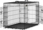 Клетка за кучета, 107 x 70 x 77,5 cm, черна