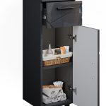 Vicco Irma Midi шкаф за баня висок гланц антрацит 30 x 81 см - Image 2