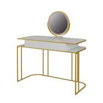 Тоалетка Vicco бяло/златисто 110 см