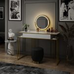 Тоалетка Vicco бяло/златисто 110 см - Image 4