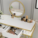 Тоалетка Vicco бяло/златисто 110 см - Image 5