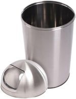 Jago® Push Bin 50L Въртящ се капак от неръждаема стомана