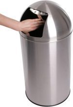 Jago® Push Bin 50L Въртящ се капак от неръждаема стомана - Image 5