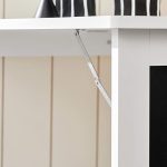 SoBuy® FWT20-W Сгъваема стенна маса с черна дъска - Image 3