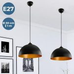 Jago® Комплект от 2 LED пендели, диаметър 30 см, E27 - Image 6
